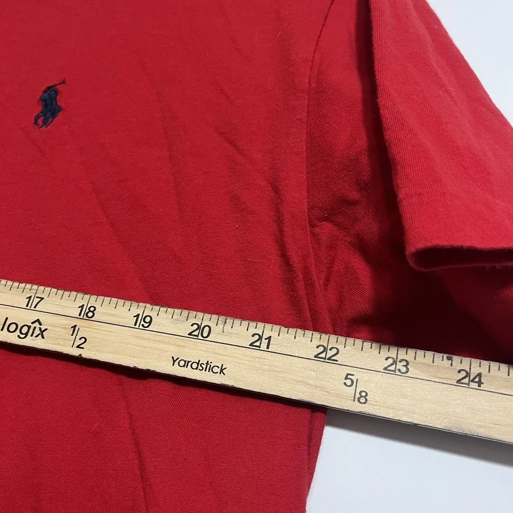 Polo Ralph Lauren Men's Size XL Short Sleeve T-ShirtSolid Red Cotton